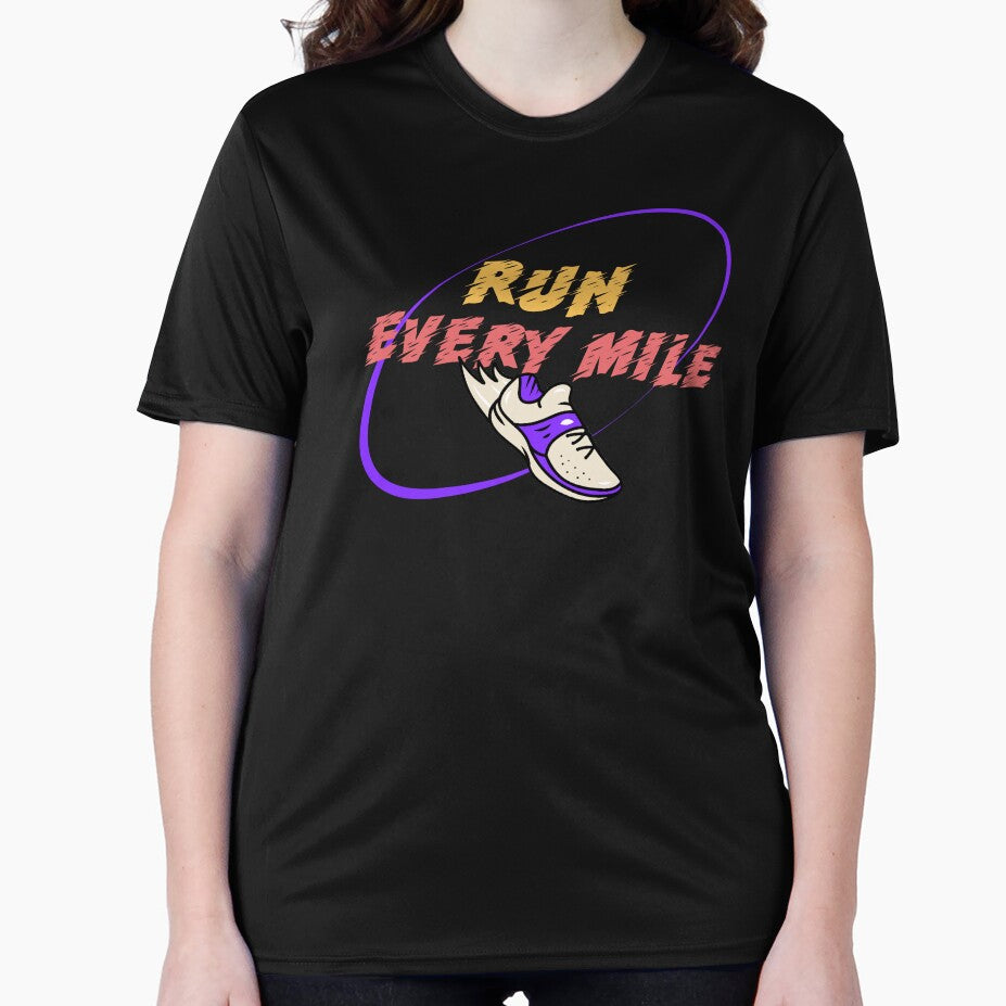 Run Every Mile – Motivational Running Shoe Design by Atlantic Flyer Designs