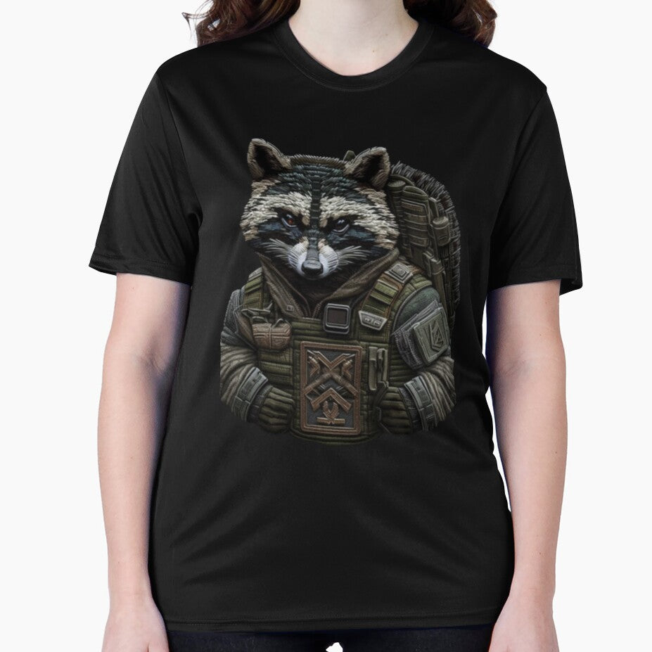 embroidered chevron with a special forces raccoon by TaibVVS