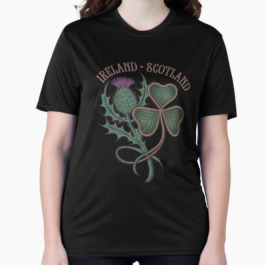 Scotland Ireland -Thistle and Shamrock - Irish Scottish Celtic by CELTIC-DESIGNS