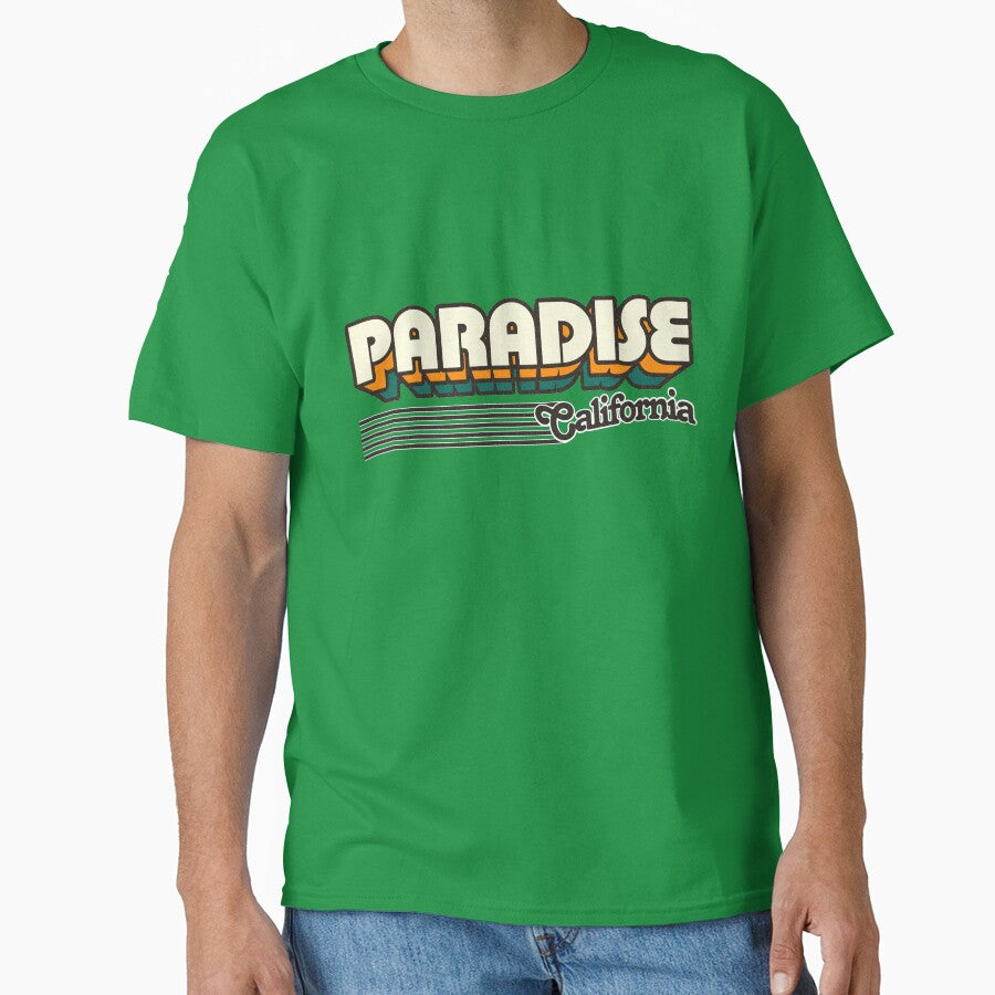 Paradise, California | Retro Stripes by retroready