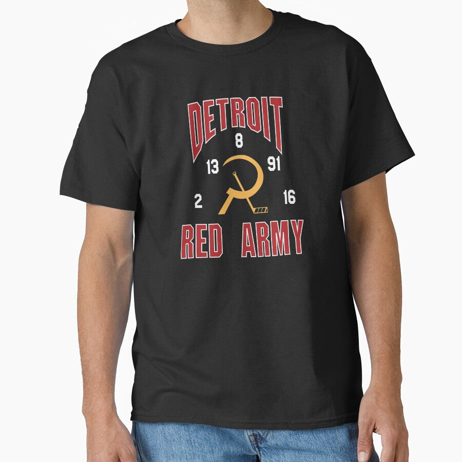 Detroit Red Wings Red Army Russian 5 Hockey Apparel by VogueSquared