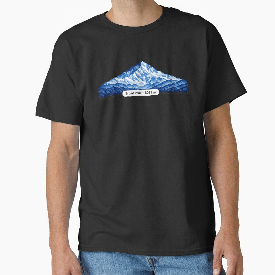 Broad Peak  8051 m – Minimalist Himalayan Mountain by GabeMountainArt