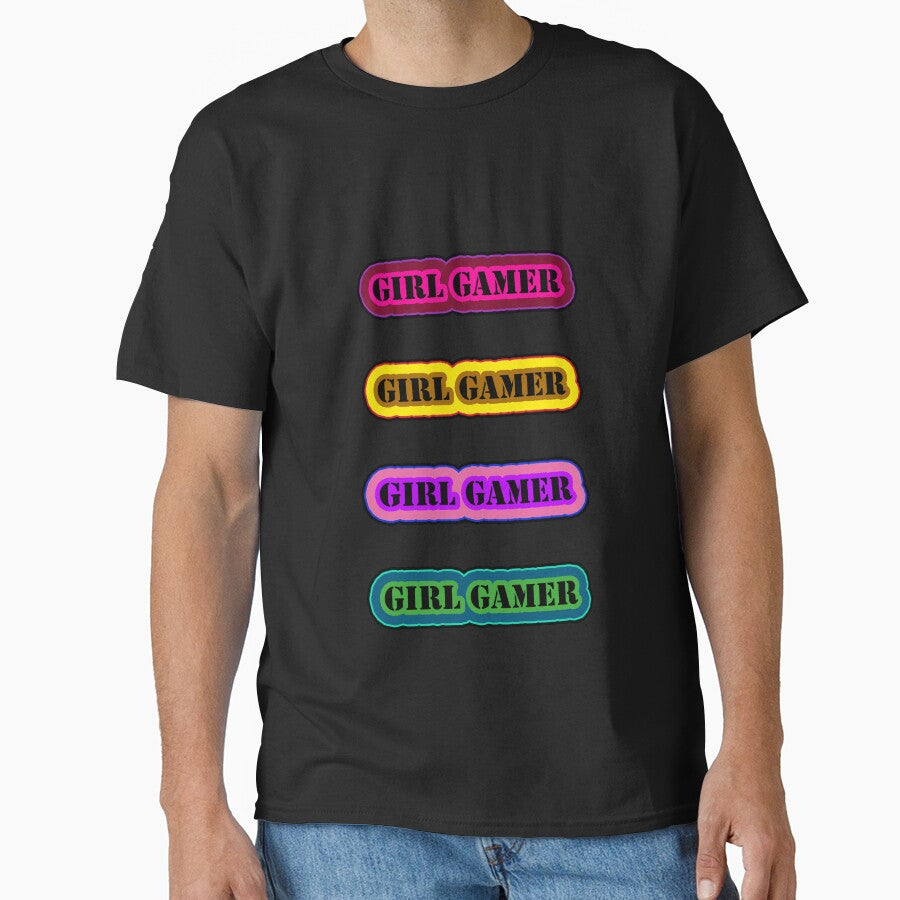 Girl Gamer Words Colorful Girl Gamer Text 4 of 4 by Beachy