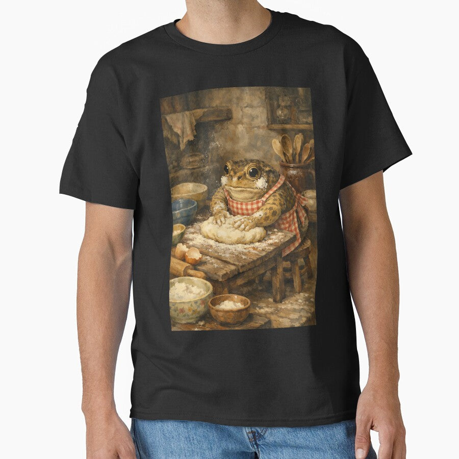 Toad's Baking Mess - Cottagecore Frog by bapupa