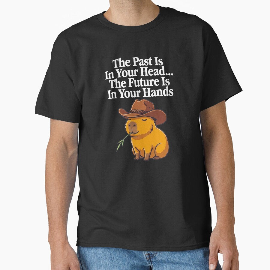 Inspirational Cowboy Capybara Future Mindset by WAMTEES