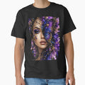 Mystical Butterfly Woman Art | Purple Fantasy Portrait | Boho Goddess Aesthetic Design by Ashes to Artistry