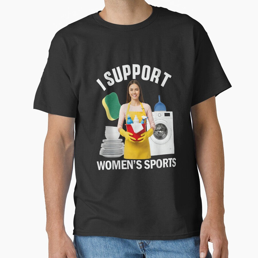 I Support Women's Sports Unwearable Aduld Humor Bootleg by KatherynSGardne