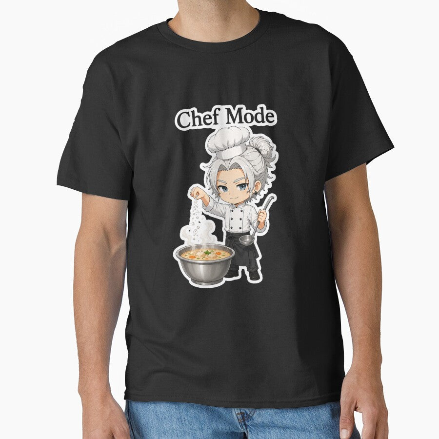 Copy of Cute Anime Chef Mode Cooking Soup - Funny Foodie Gift.Black version. by House of Rein