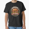 Burger Is My Therapy: Wellness Motivation Vintage Badge Design by irfanshikh