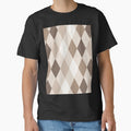 Neutral Earthy Tone Harlequin Diamonds Design by PatternTitan