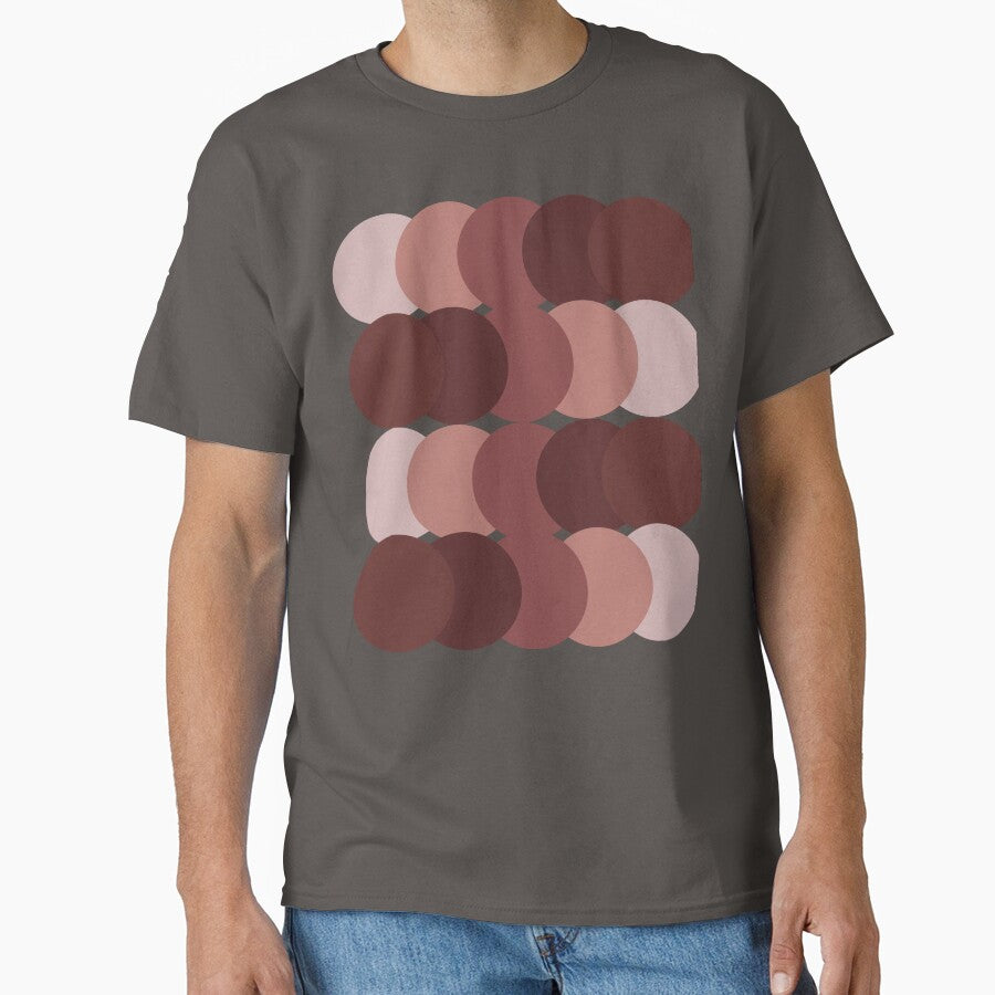 Retro Overlapping Circles – Mid Century Modern Terracotta Pattern by Jyoti-Quotes