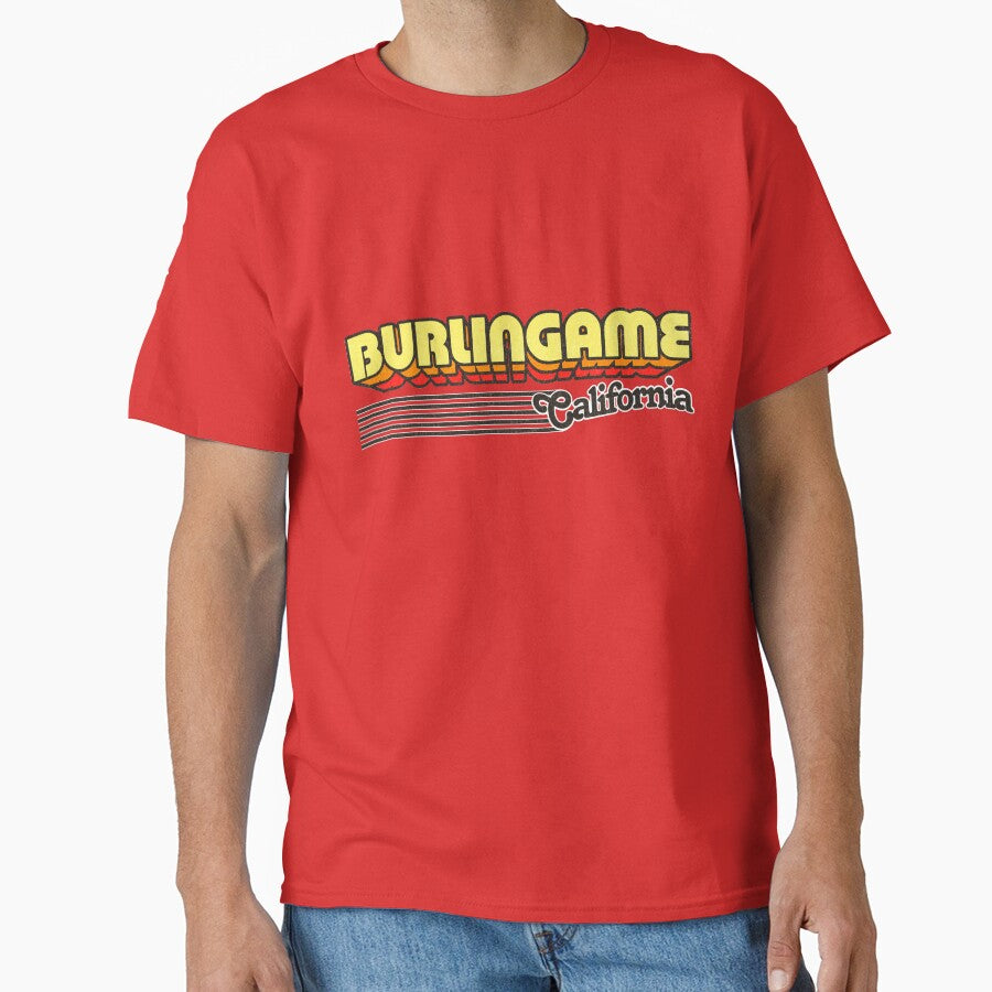 Burlingame, California | Retro Stripes by retroready