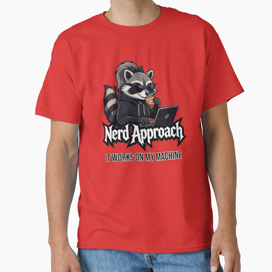 Female Coder Raccoon, It Works On My Machine by NerdApproach