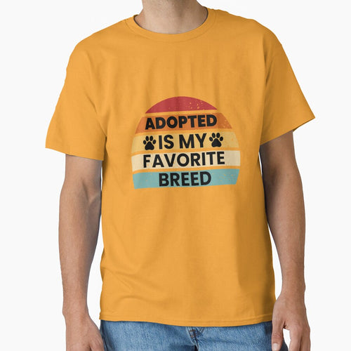 Adopted Is My Favorite Breed, Dog Lover Long Sleeve T-Shirt by SubStudio97