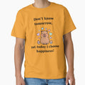 Cute Capybara Today I Choose Happiness Design by TheFrameVault