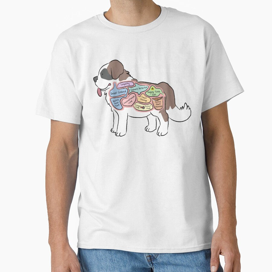 Anatomy of a Saint Bernard - Light Text by PemiDoodle