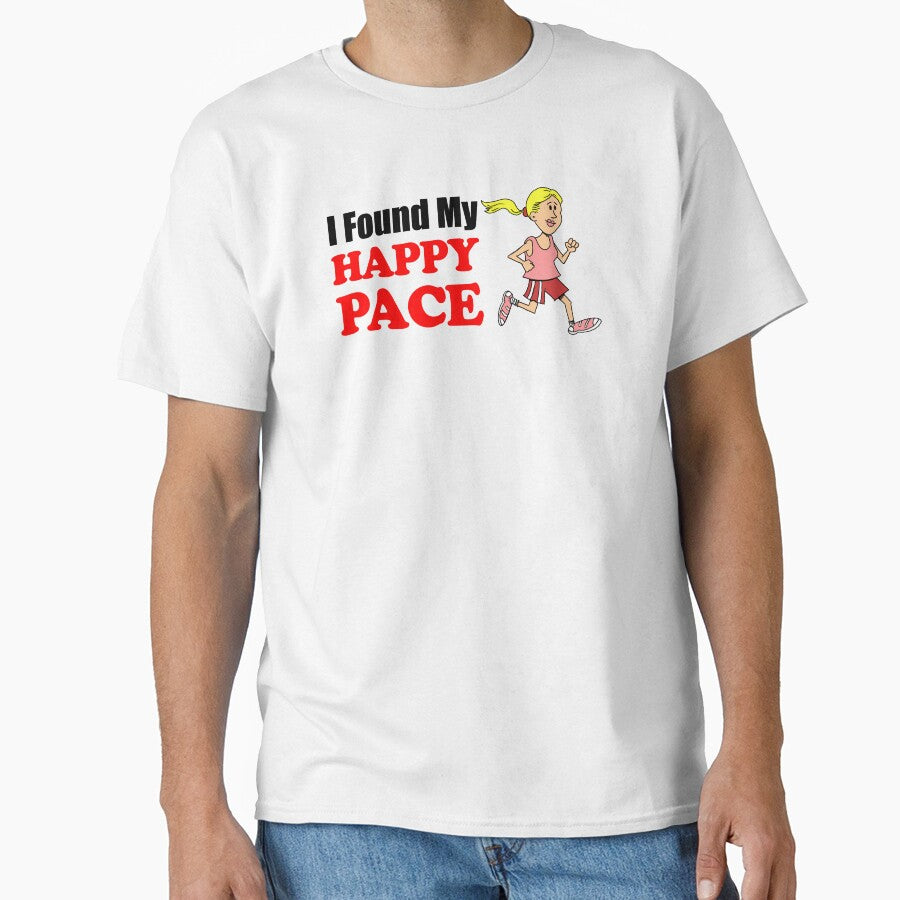 I Found My Happy Pace Running Female Runner by jaycartoonist