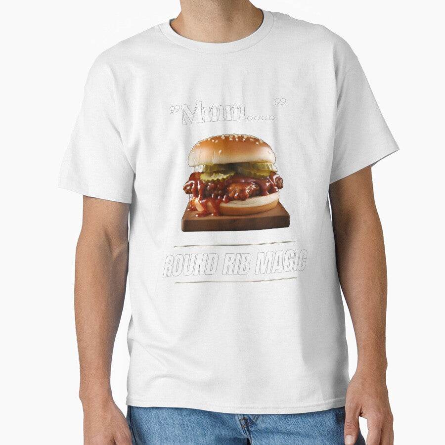 Rib Burger T Shirt by Jackflash2023