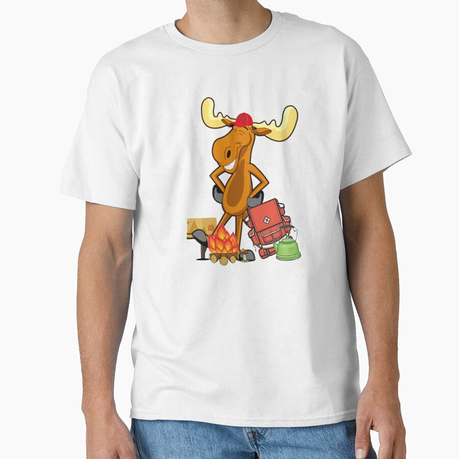 Sports Cool Moose Hiker and Cairn T-shirt by chihai