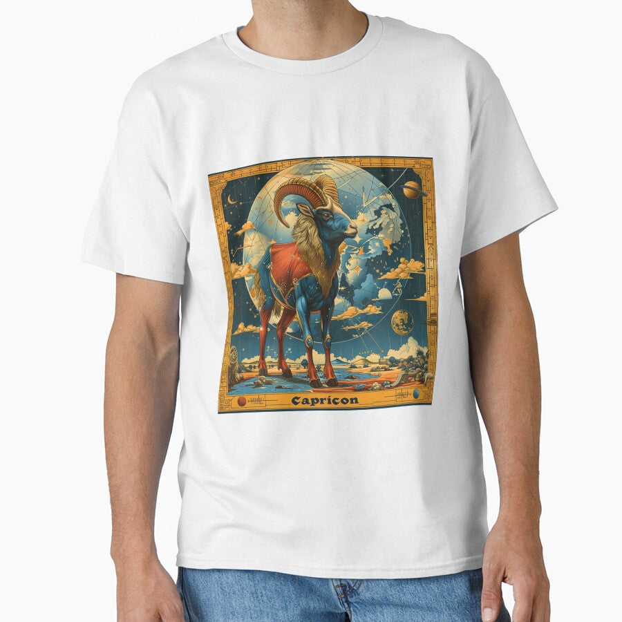 Vintage SciFi Style Capricorn Zodiac Sign by AiHead