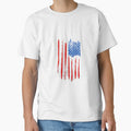 Distressed USA Flag Design T-Shirt For Men and Women by AllStarMerch