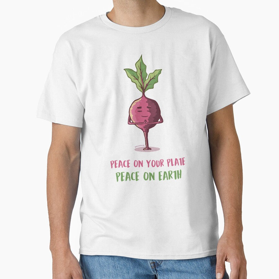 Cute yoga veggies - beet by Frank J. Art