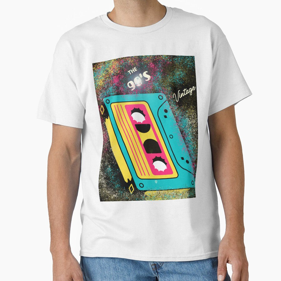 Music Classic T-Shirt Vintage Cassette 90's by amrichjimi