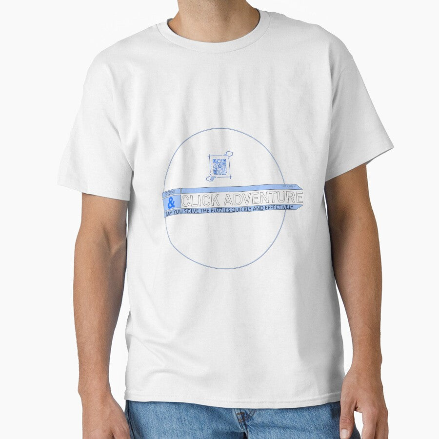 Point & Click Adventure Gaming Logo V3 (Blue/White) by Visual Resolutions