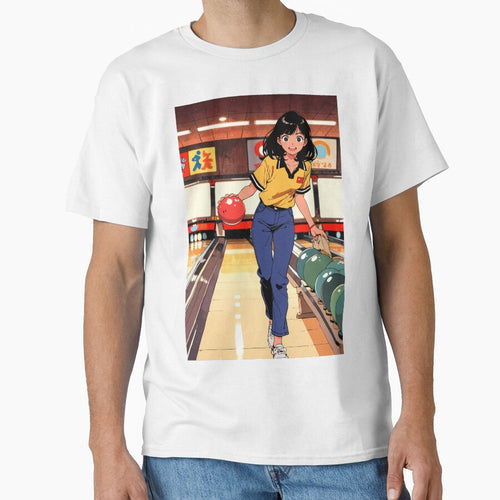 90s Retro Anime Bowling Strike - Vintage Arcade Aesthetic by ShadowsInk