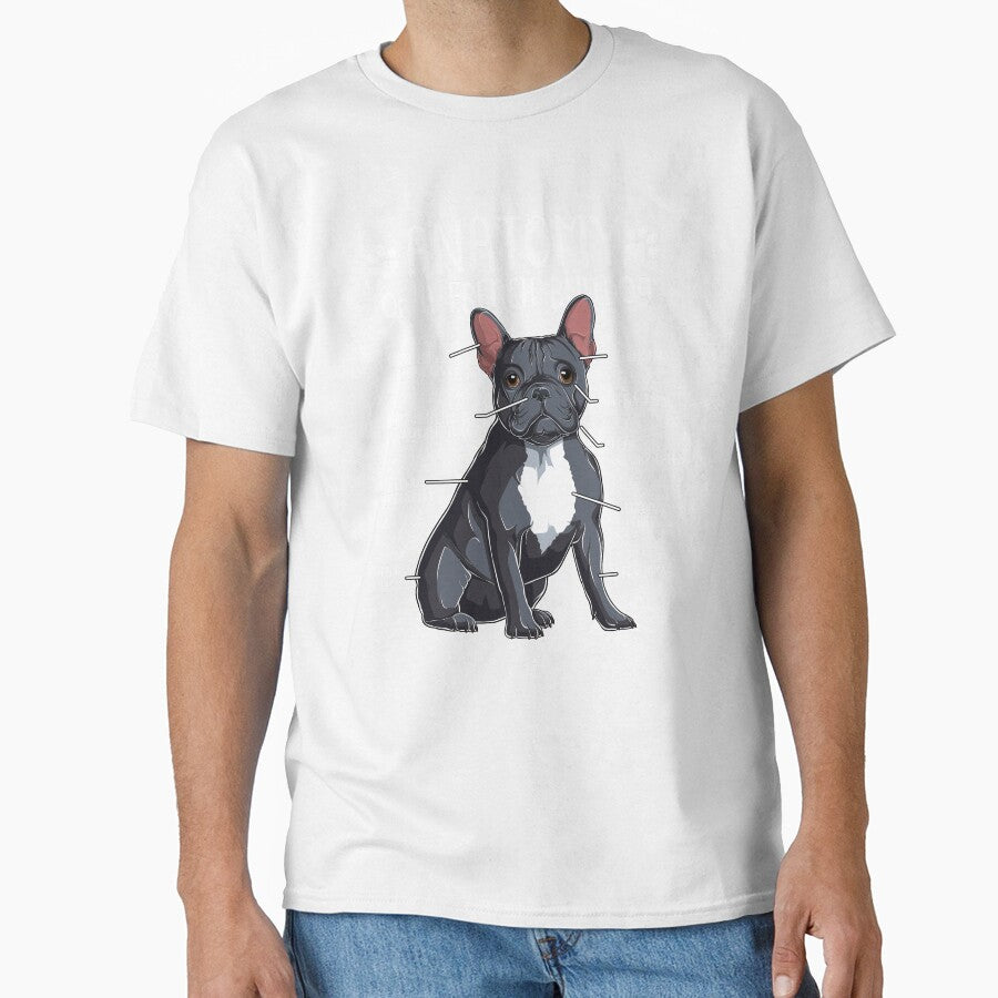 Funny French Bulldog Anatomy Black Blue Frenchie Dog Lover by lanynx design