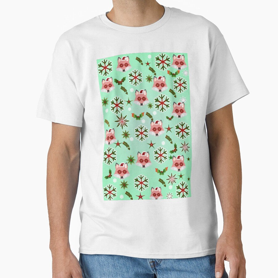 Cute Christmas Fox Pattern – Festive Holiday Animal Design by HopeAndHustle
