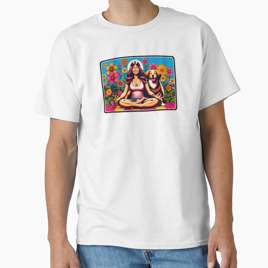 Retro Zen Girl & Doggy by CountryBreezes