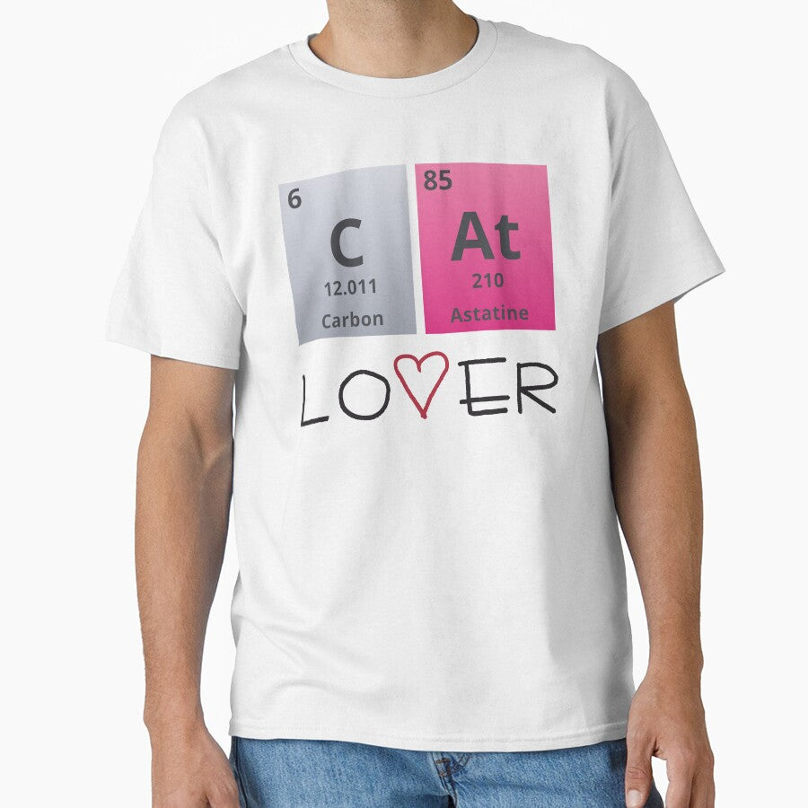 CAT LOVER - Positive, motivational, funny quotes written by chemical elements by VugArtShop