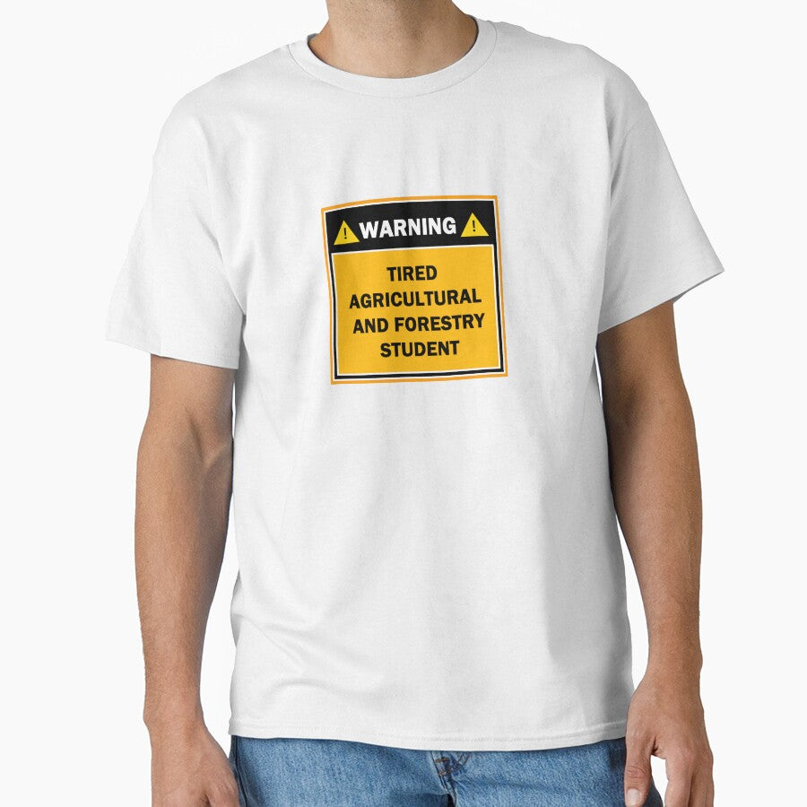 Warning tired agricultural and forestry student by mejtstupor