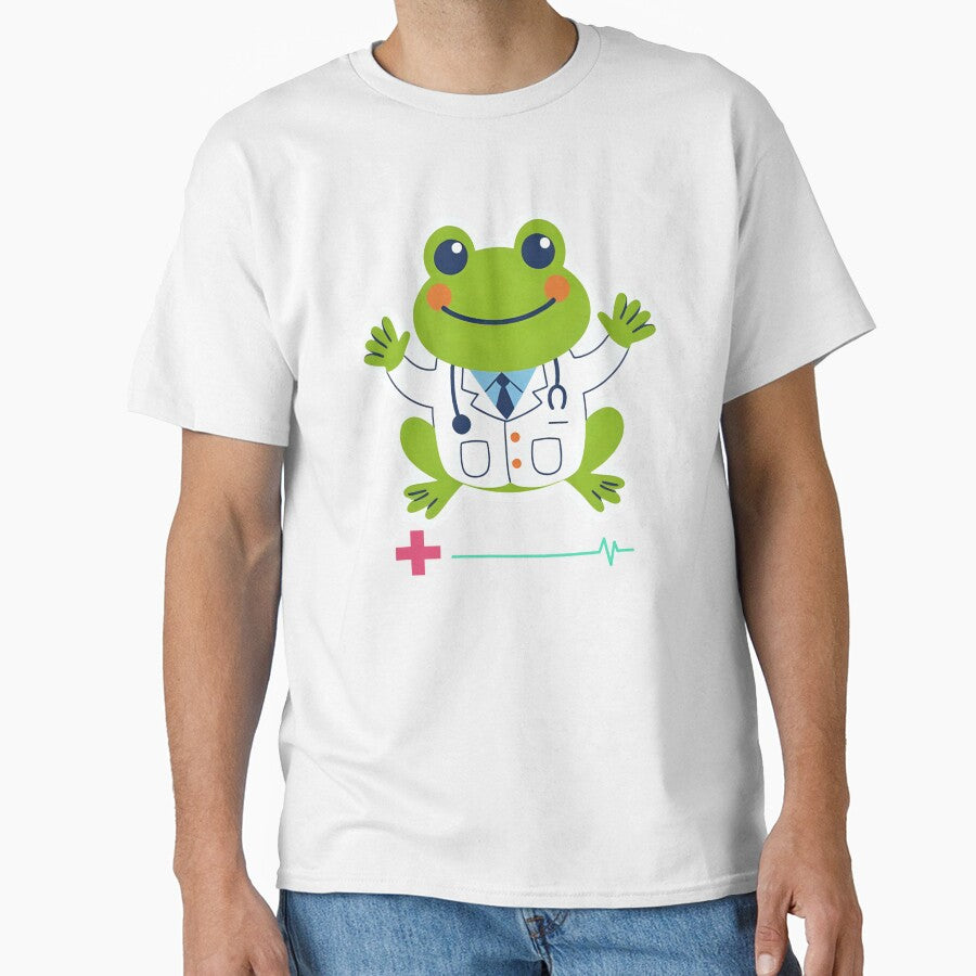 Cute Cottagecore Frog With Job Illustration by MarcelooArt