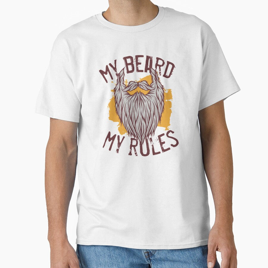 My Beard My Rules Barber Vintage Barbershop Retro Illustration by MemphisCenter