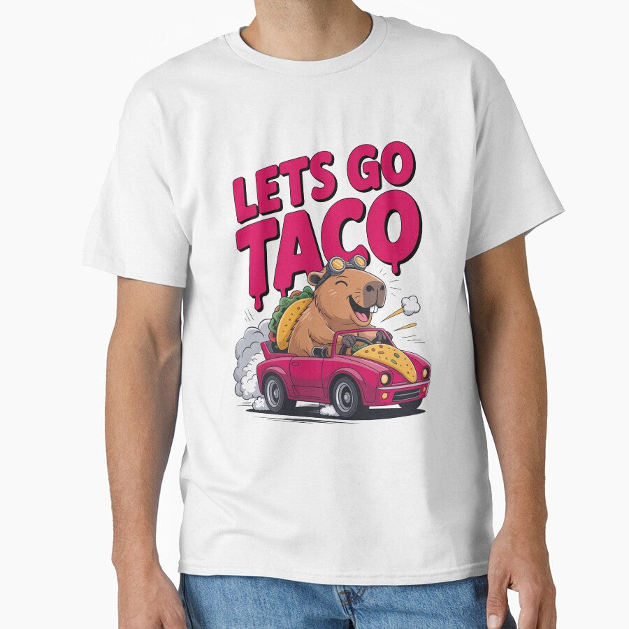 Let’s Go Taco Capybara Driving Car by MonkiFlipp