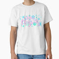 Merry Christmas Pink Blue Green Snow Holiday Pattern by Vibbin4Life33