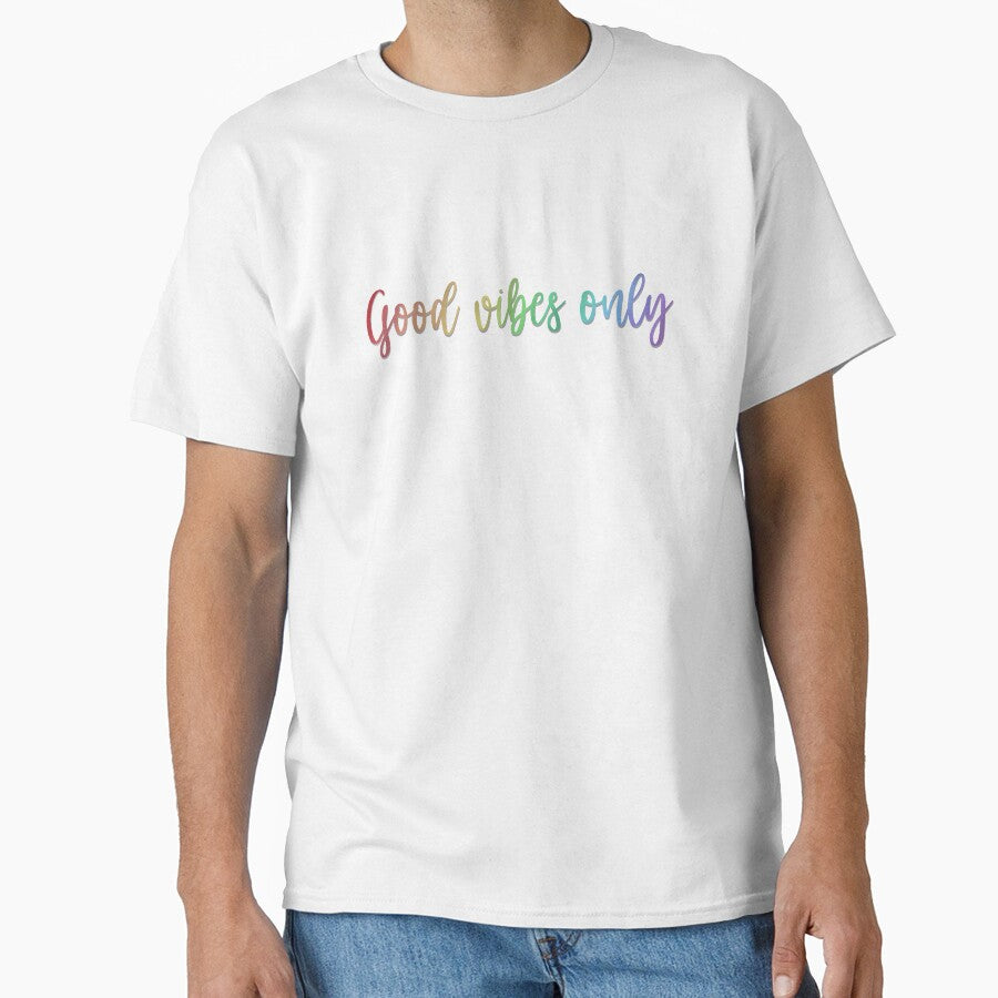 Good vibes only typography motivational quote calligraphy by studioLG