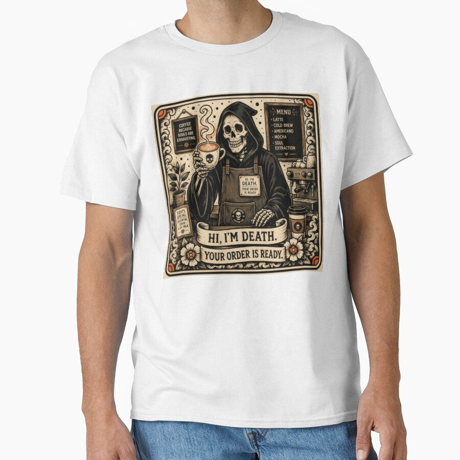 T-Shirt - Sticker - Dead Inside Coffee Co. by ForeverPrintsOK