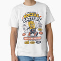 Social Battery Funny Introvert Retro Mascot by CamaleonDesigns