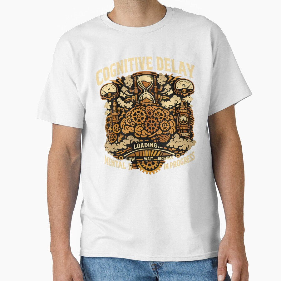 Steampunk Cognitive Delay Mechanical Brain Gear Art by axiksa10