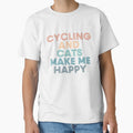 Cycling And Cats Make Me Happy- Gift for Cycling & Cats Fans by kindxinn