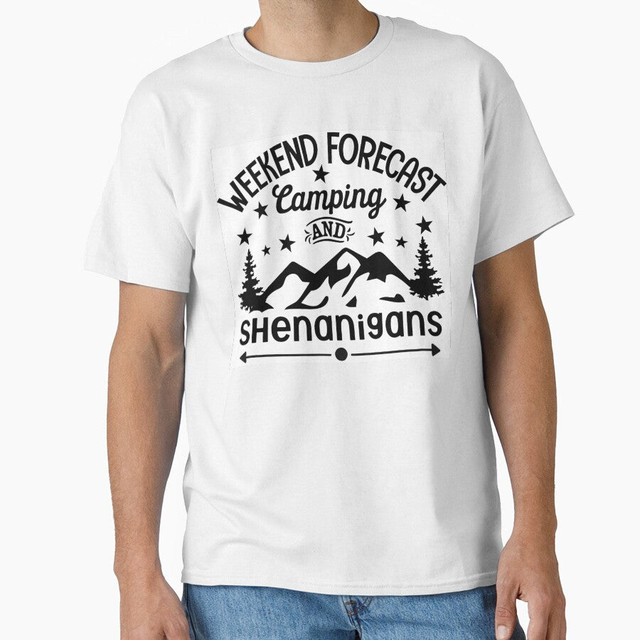 "Weekend Forecast: Camping and Shenanigans" Design by Dream World Images