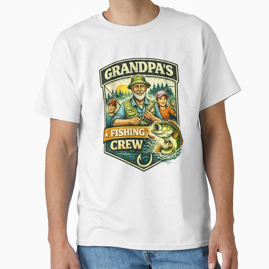 Grandpa’s Fishing Crew – Family Fishing Grandpa Design by SVALANART