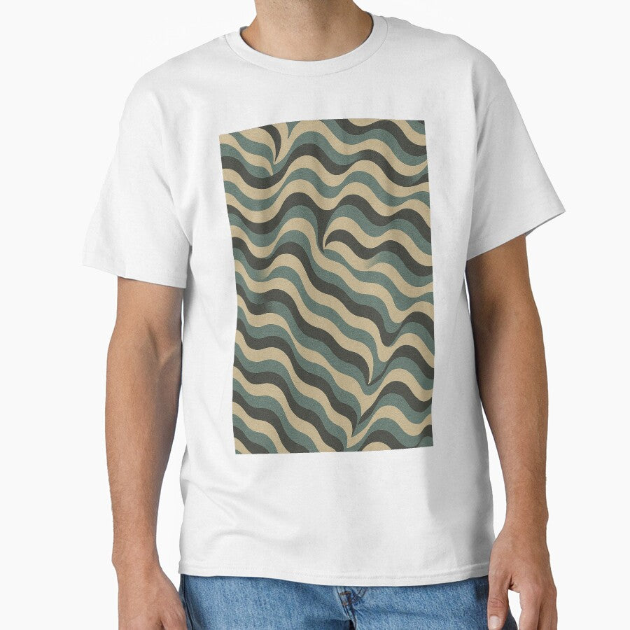 Vintage Wavy Lines in Muted Tones by weirdfishes123