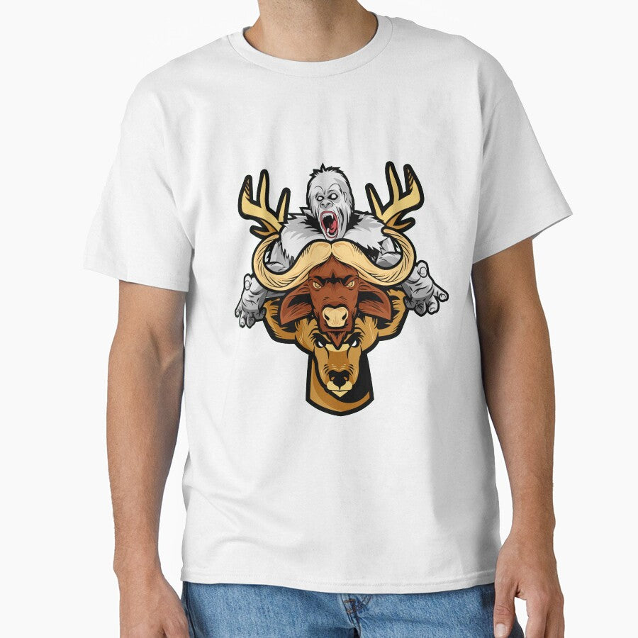 Esports animal emblem Buffalo with Stag and Gorilla by Scopestor