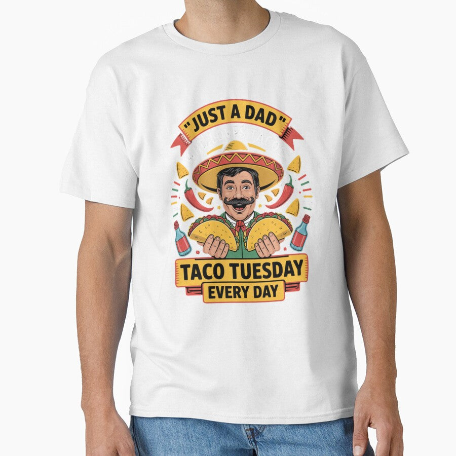 Just a Dad Who Loves Tacos Funny Design by ibobo4656