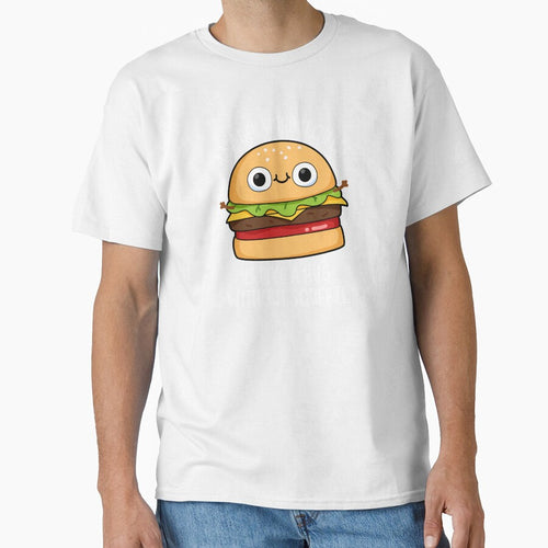 A Burger Without Cheese Like A Hug Without Squeeze Pun (Dark BG) by punnybone