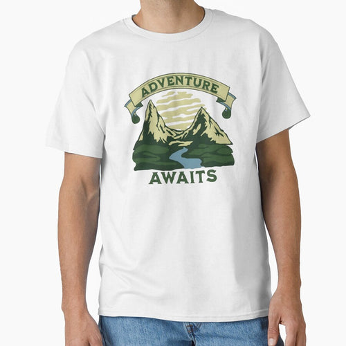 Adventure awaits, funny and cool nature lover by Merchattack